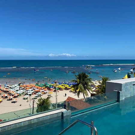 Flat Beira Mar Com Varanda Em Porto De Galinhas Bagian luar foto