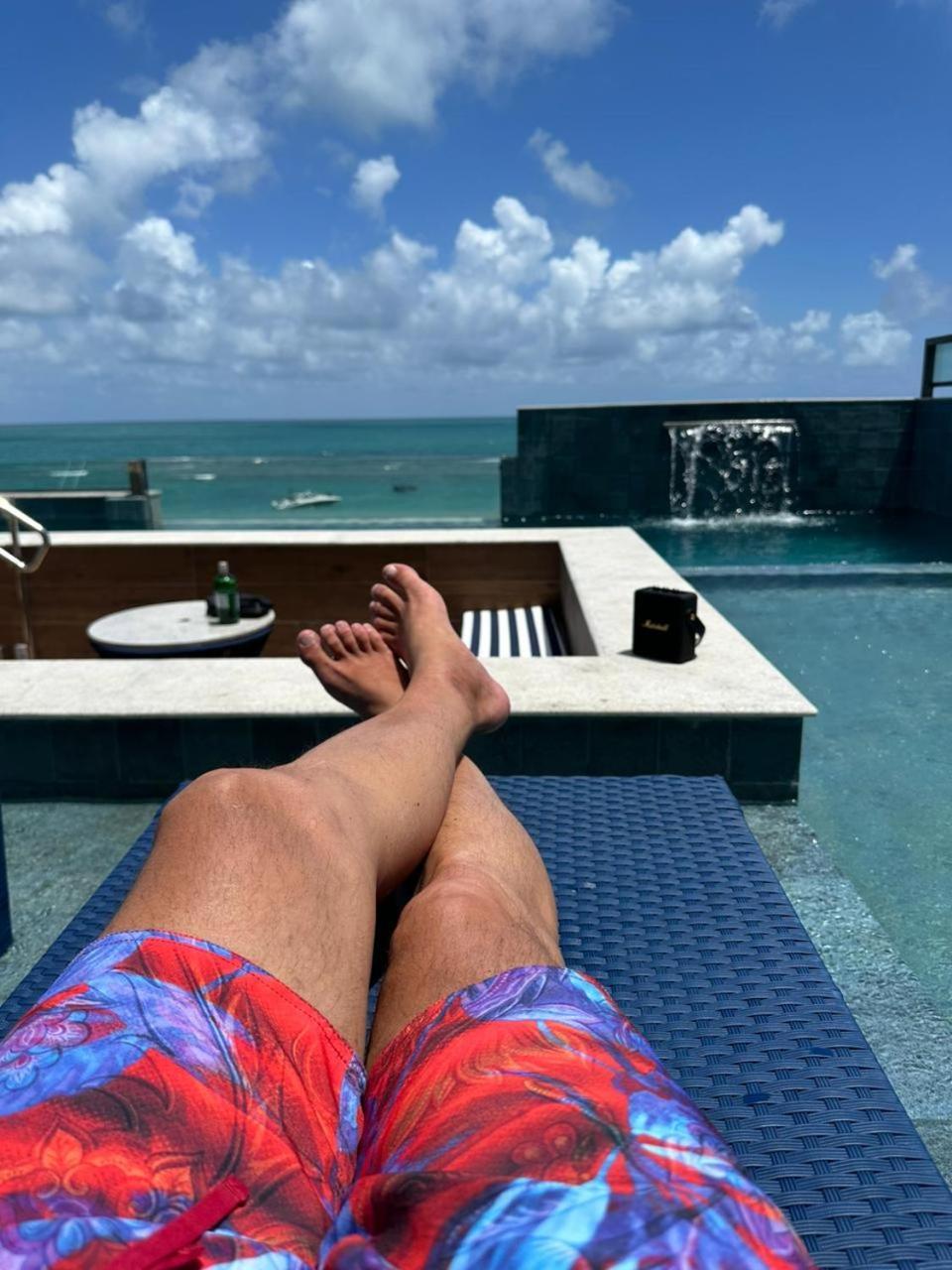 Flat Beira Mar Com Varanda Em Porto De Galinhas Bagian luar foto